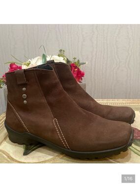Wolky Zion Water Resistant Brown Nepal Oiled Leather Boots Sz 41